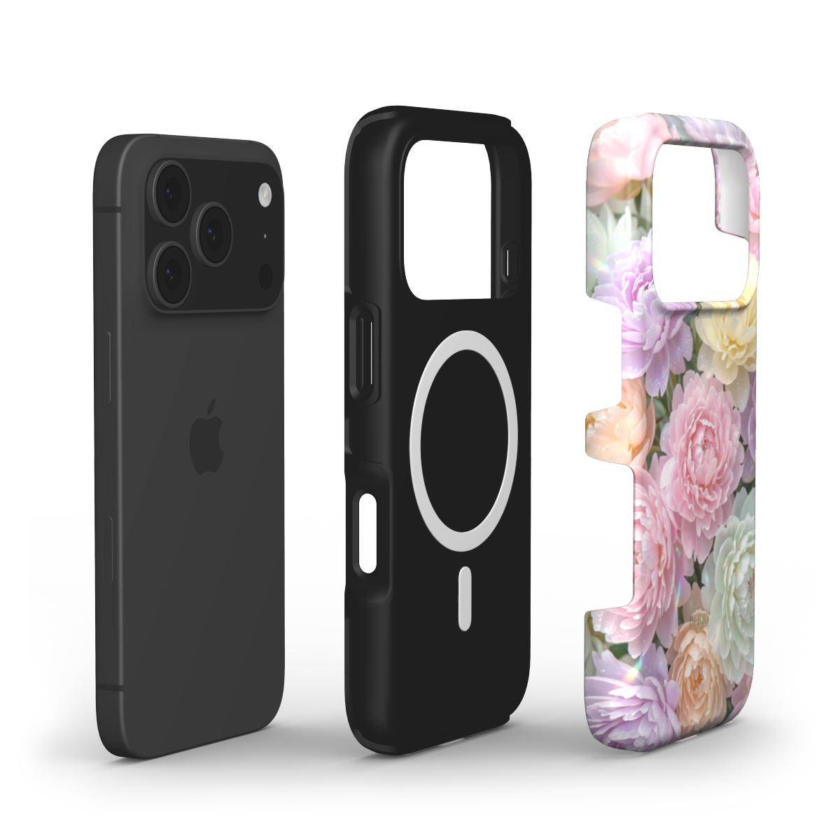 Berry Denmark Pastel Spring pastel floral rose dual layer MagSafe iPhone 17 Pro Max phone case