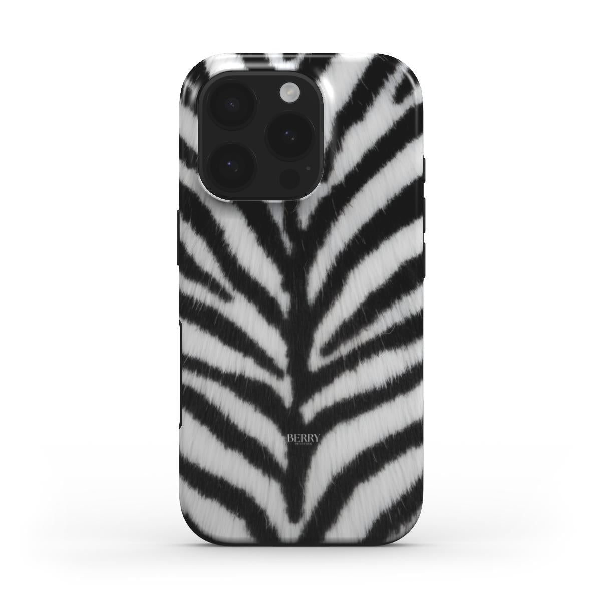 Trendy phone case with a stylish black and white zebra pattern creating a chic and feminine look that’s both popular and visually appealing.