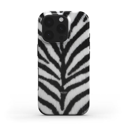 Trendy phone case with a stylish black and white zebra pattern creating a chic and feminine look that’s both popular and visually appealing.
