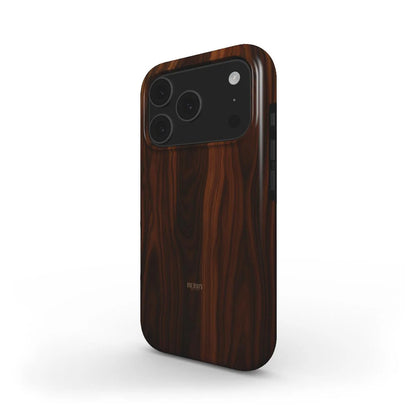Trendy and feminine phone case featuring a smooth Brun wood pattern with a sleek, beautiful design for that stylish and popular girl aesthetic.