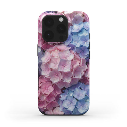 Berry Denmark Glossy Hortensia hydrangea floral iPhone 16 Pro Max phone case design
