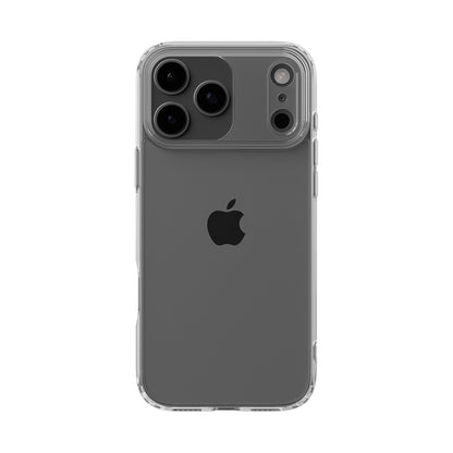 Clear Smokey Tan phone case in beige and gold tones with a transparent, sleek design enhancing a trendy, feminine look on a smartphone.